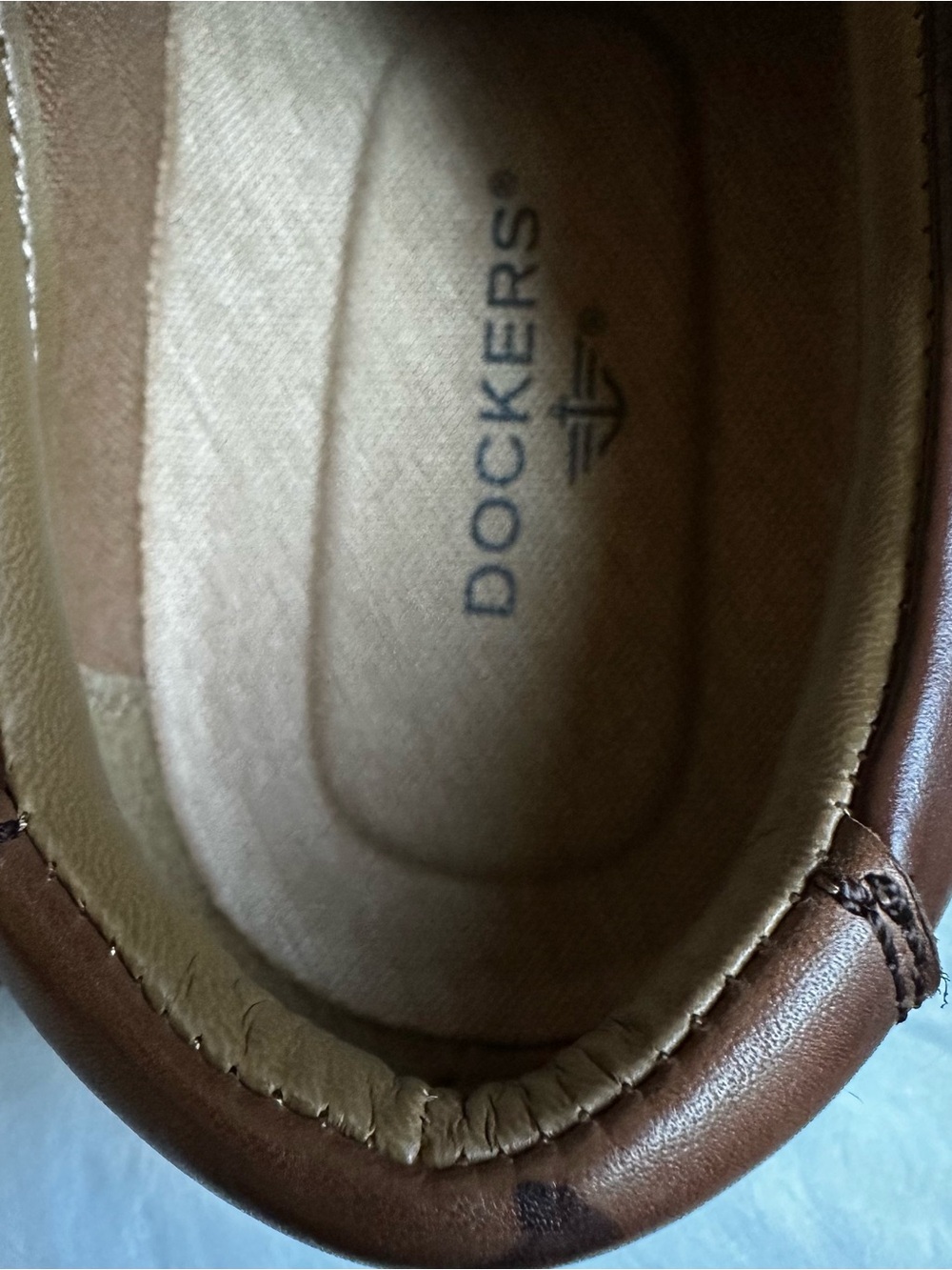 Dockers 9.5M Barker Brown Genuine Leather Oxford Dress Shoes Men's Like New - Picture 10 of 14